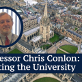 Chris Conlon banner with Oxford birds-eye view
