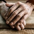 Elderly woman's hands
