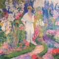 Painting of Frederick Delius in the garden of his home at Grez sur Loing, France